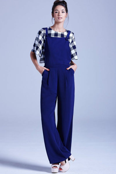 Navy Dungarees - Eighty7 Boulevard 