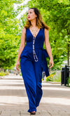 Destiny Blue Jumpsuit - Eighty7 Boulevard 