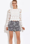 Polly Crochet Top - Eighty7 Boulevard 