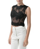 Lace Crop top - Eighty7 Boulevard 