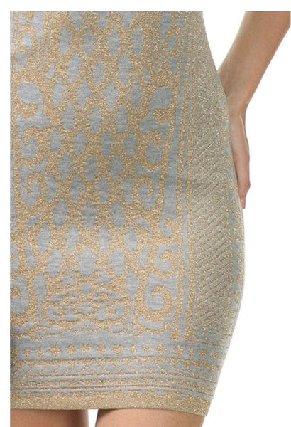 Low Back Shimmer Dress - Eighty7 Boulevard 