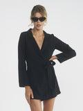 Aveena Blazer Romper - Eighty7 Boulevard 