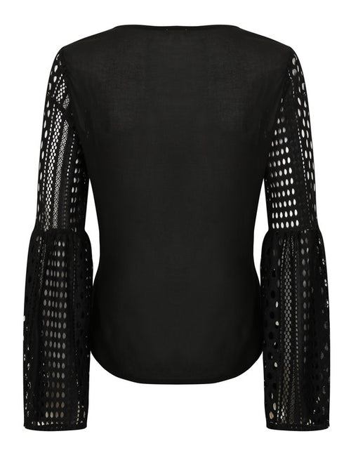 Belle Black Blouse - Eighty7 Boulevard 