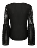 Belle Black Blouse - Eighty7 Boulevard 