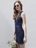 Navy Riot Dress - Eighty7 Boulevard 
